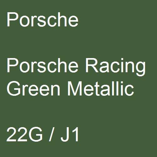 Porsche, Porsche Racing Green Metallic, 22G / J1.